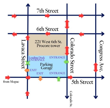 Headliner's Parking Map